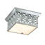 Alpha Square Flush Mount In Black-814022276