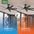 72" 7 - Blade ENERGY STAR Damp Rated Standard Ceiling Fan with Wall Control-75321939