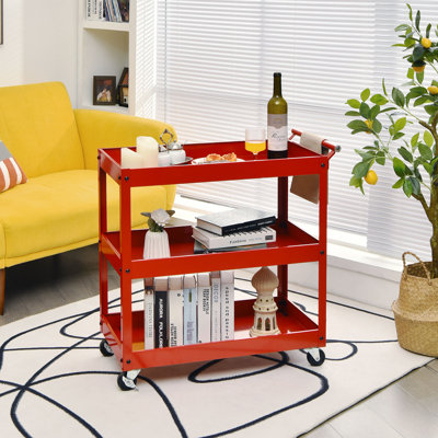Thangool 78cm H x 76cm W Utility Cart with Wheels