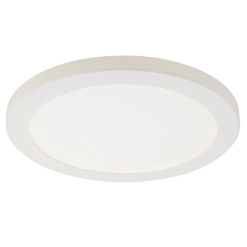 White Acrylic LED Indoor/Outdoor Flush Mount Light