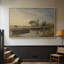 Barge sous l'écluse de Flatford, v. 1810 - John Constable, toile tendue avec châssis encadrée-553537291-553537293