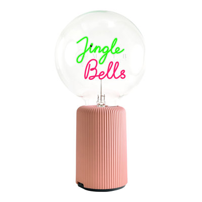 Ampoule JINGLE BELLS verte / rouge avec lampe de table PORTABLE Pop Nomad