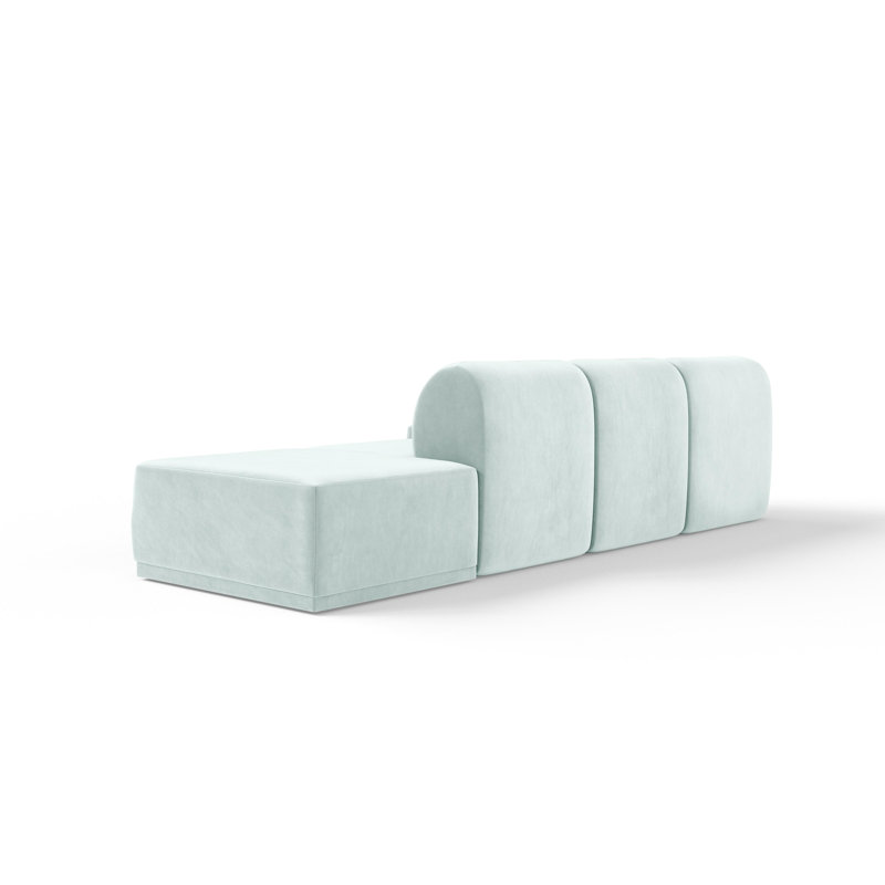 4 Seater Velvet Sofa & Chaise