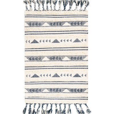 Tapis de couloir contemporain de style crème Annonciata
