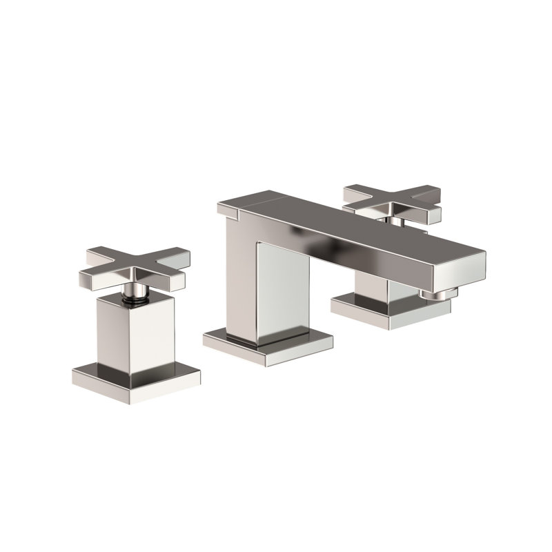 Skylar Widespread Bathroom Faucet with Drain Assembly, Polished Nickel