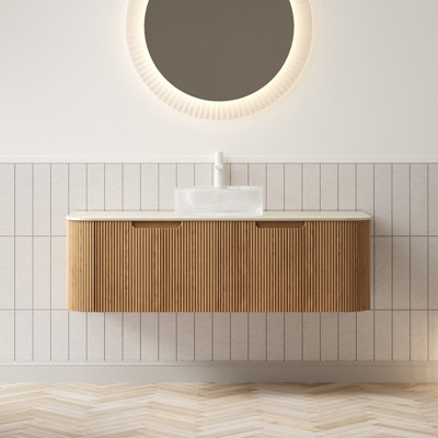 Meuble-lavabo en verre fritté 48 po