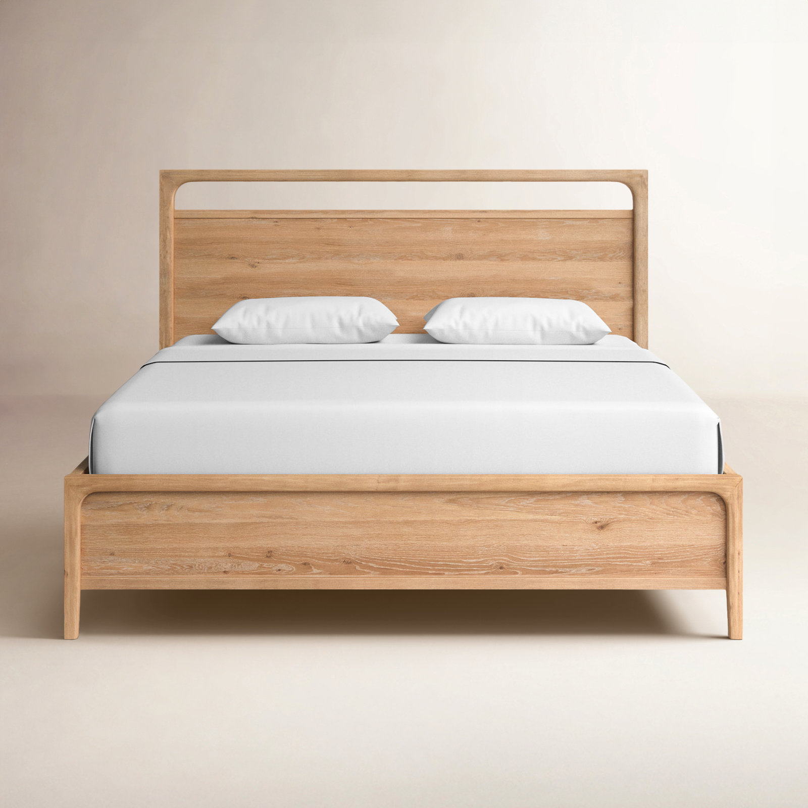 Rory Solid Wood Oak Bed, King