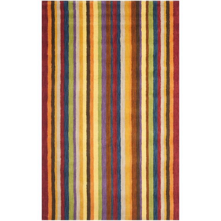 Frann Hand Loomed Wool Striped Rug