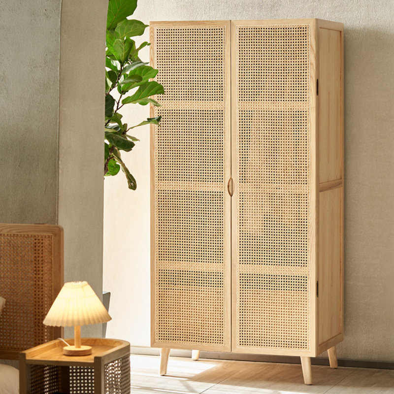Armoire de rangement en rotin