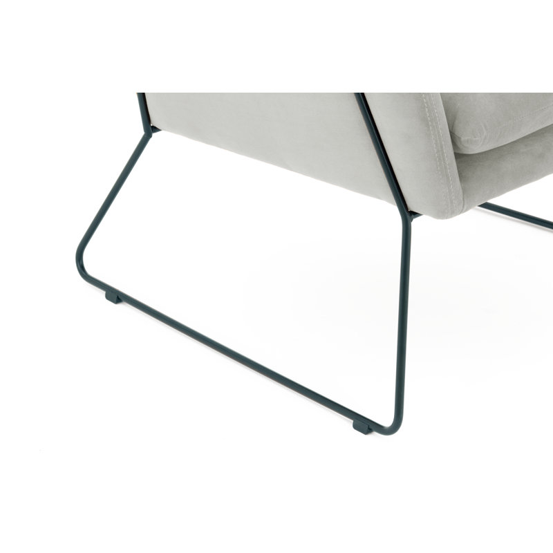 Fontaine Upholstered Armchair, Light Grey