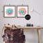  «Bright Boho Mandalas», ensemble de 2 toiles flottantes encadrées par Andrea Haase-1515920252-1515920250