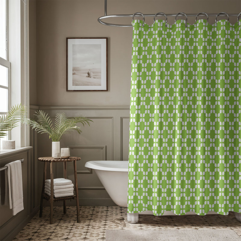 Motif Vibe - Rideau de douche Premium, H 74 po x l 71 po