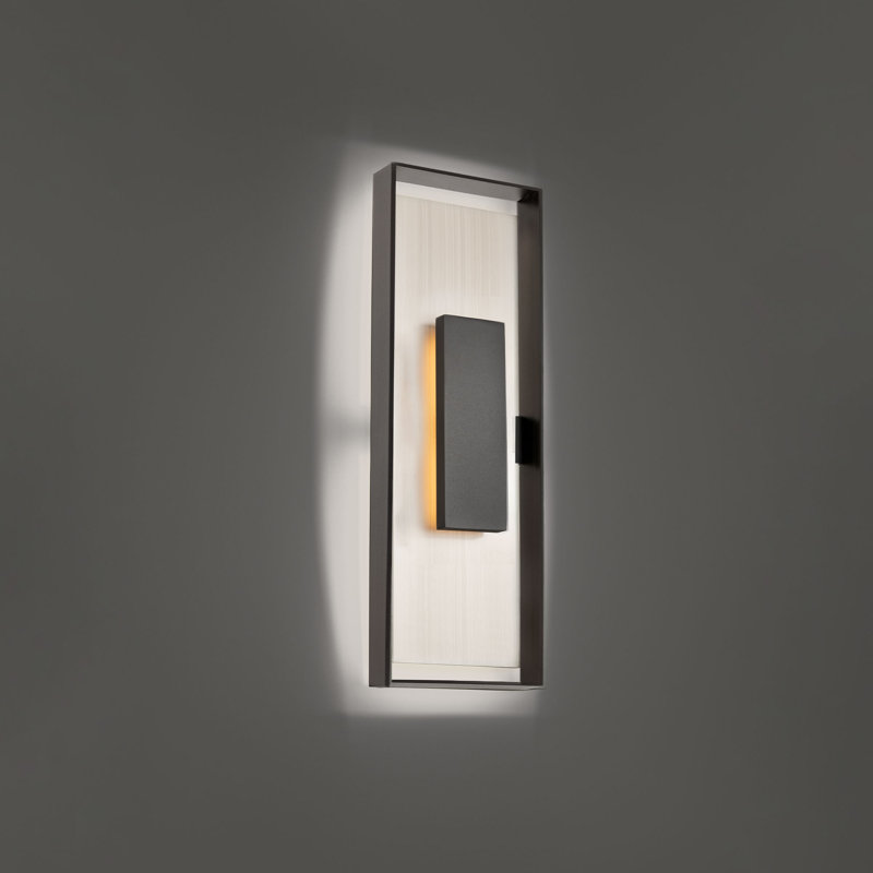 Boxie LED Wall Light, 22" H x 7.5" W x 3" D