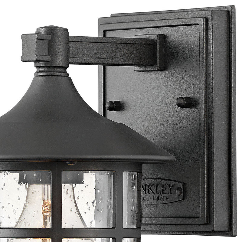 Freeport Outdoor Wall Lantern, Textured Black