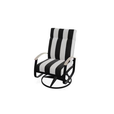 Askar Swivel Powder Coated Aluminum Outdoor Lounge Chair , Sunbrella® Cushions Included