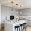 Mini-luminaire suspendu en cristal 1 lumière pour îlot de cuisine 1 lumière