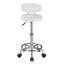 Tabouret pivotant rond en cuir de polyuréthane-1889103782