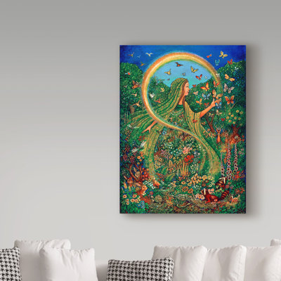 «Forest Goddess» par Kellene, reproduction d'art sur toile tendue