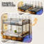 Bunk Bed With USB Charging Station, Able To Split, Kiriana Bunk Bed, Storage Space, Bed With Safety Guardrail & Ladders, No Box Spring Neededpink-457590631