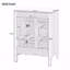 Meuble-lavabo 24 po avec lavabo, meuble-lavabo avec un tiroir rabattable et deux tiroirs, tablette réglable-1416004431