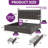 Velvet Upholstered Bed Frame With LED Headboard,3 Rolling Drawers And Power Outlets-1473337740-1464515100
