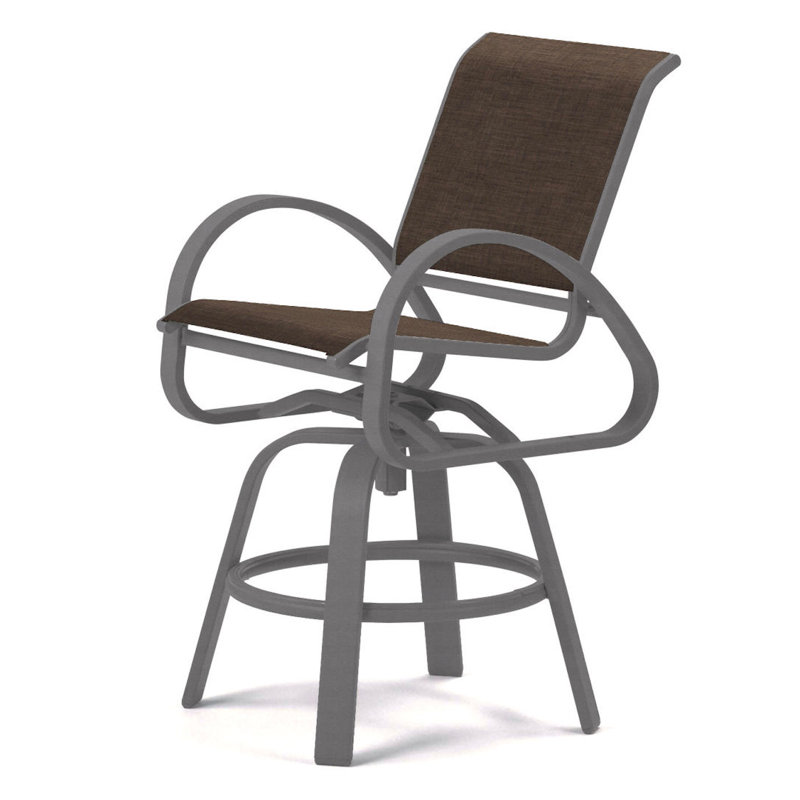 Tabouret de bar Holna, Moka Sunbrella®, Kona texturé