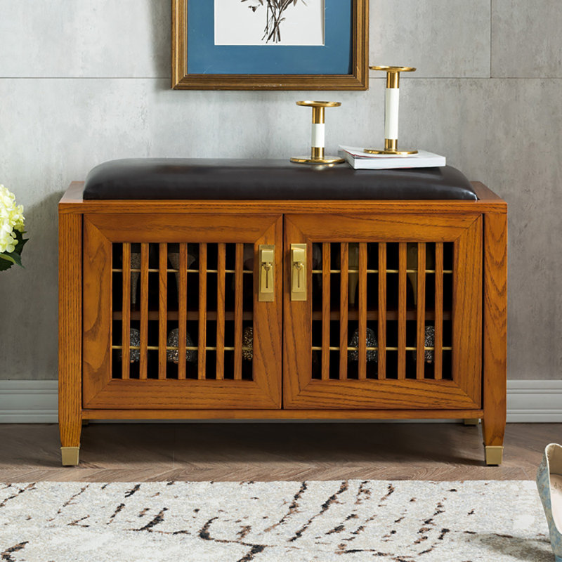 Tabouret à langer 31,5 po, Brun / bois brun