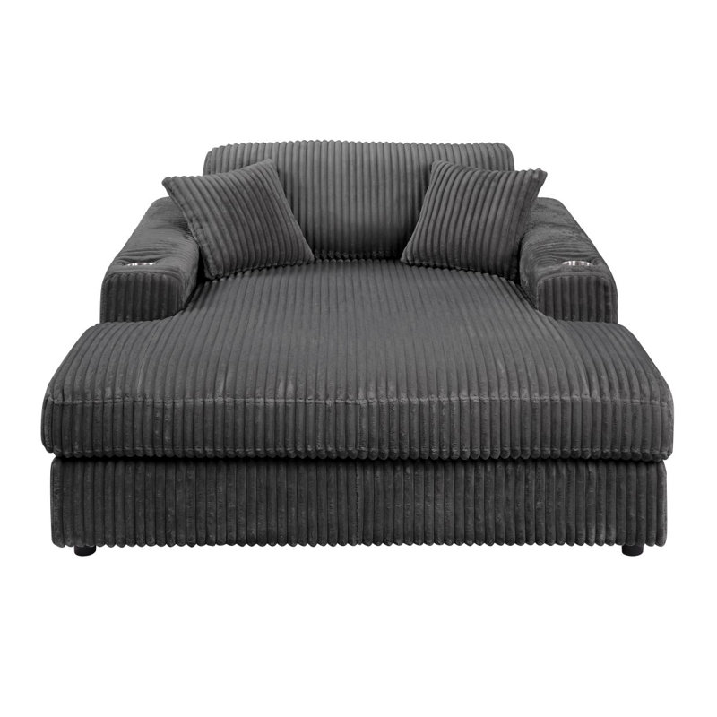 Chaise Hilde avec 2 coussins, velours LV03691