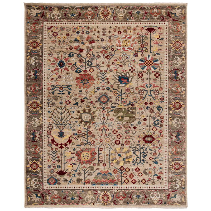 Kurtz Performance Floral Rug, Rectangle 8' x 10'