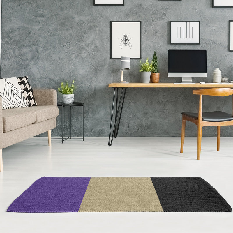 Tapis mauve/gris, Rectangle 2 pi x 3 pi