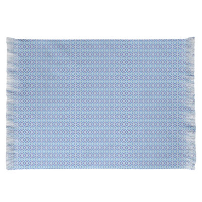 Tapis bleu/vert flèche losanges Mcguigan