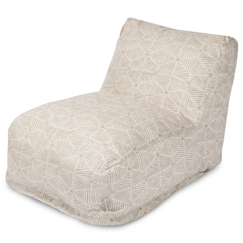 Ashby Cotton Bean Bag Chair & Lounger, Beige