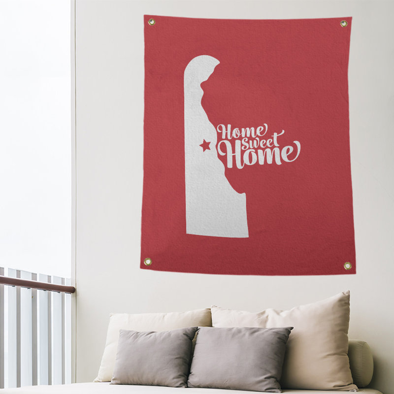 Tapisserie murale dover doux pour la maison, H 80 po x l 59 po, Rouge