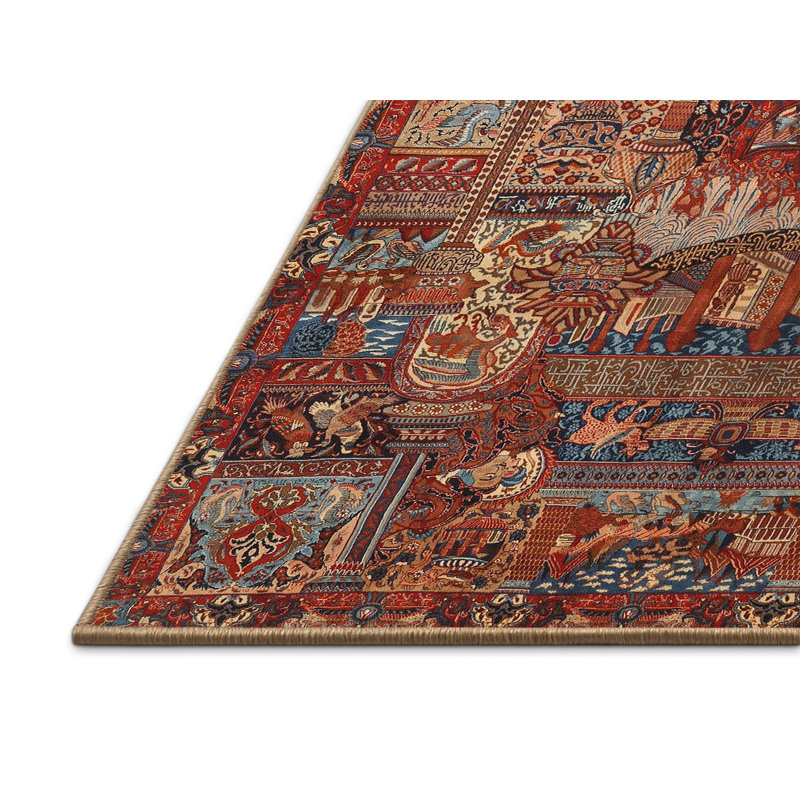 Rouge sud-ouest Francolin Tapis décoratif, Rectangle 5 pi x 8 pi
