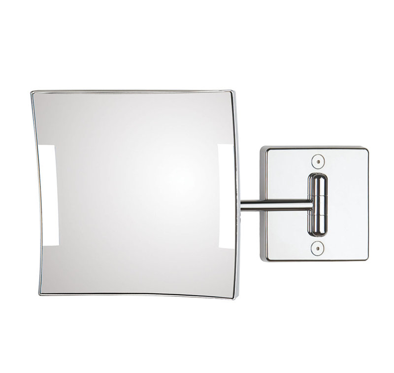 Quadrolo Flat Metal Lighted Wall Mirror