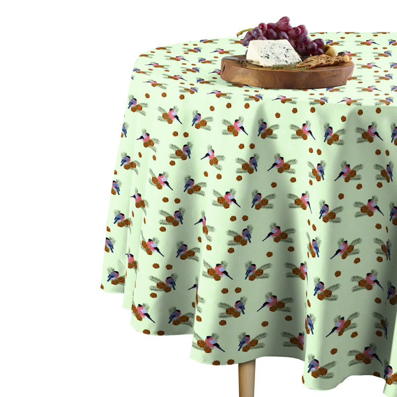 Kinney Geometric Round Tablecloth, 60" W x 60" L