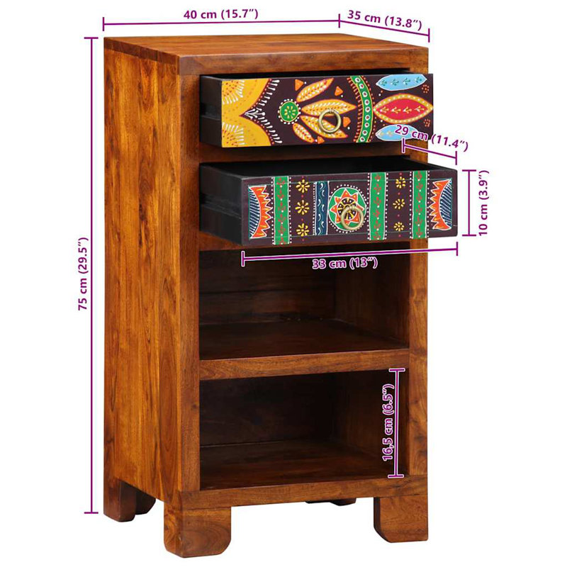 Solid Wood End Table