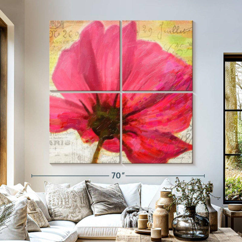 Harnek Red Poppy II, 57" H x 57" W