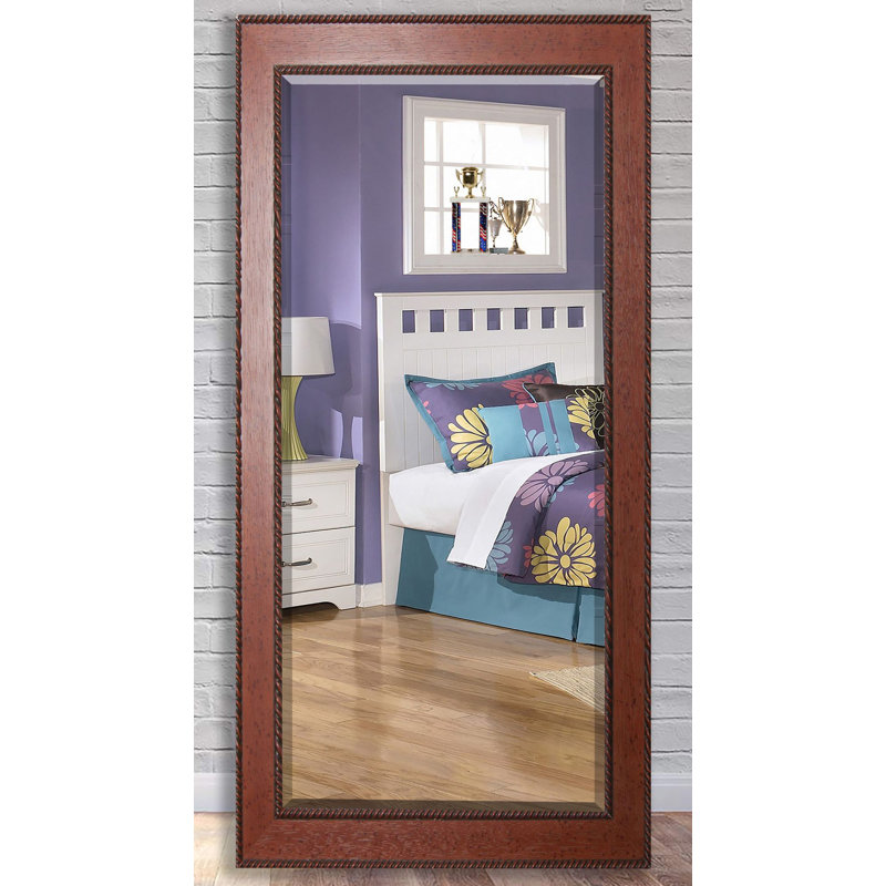 Merlene Solid Wood Flat Mirror, 65" H x 30" W