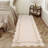 2x6 Scalloped Beige Runner Rugs for Hallway Kitchen Non Slip Washable Area Rug, Soft Low Pile Stain Resistant Non-Shedding Bow Rug Runners for Bedroom Bathroom Entryway-1942882738