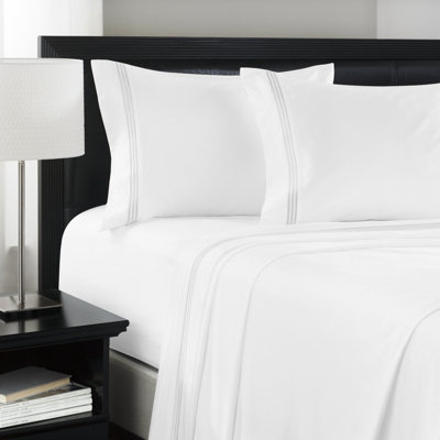 Egyptian Softness 3-Line Embroidered Sheet Set - 4-Piece