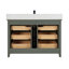 48" Cadet Finish Solid Wood Sink Vanity  With 1' Artificial Stone Top-1007424493