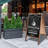 Double Side Wood A-Frame Chalkboard Sign Menu Display for Restaurant Business or Wedding-77943512