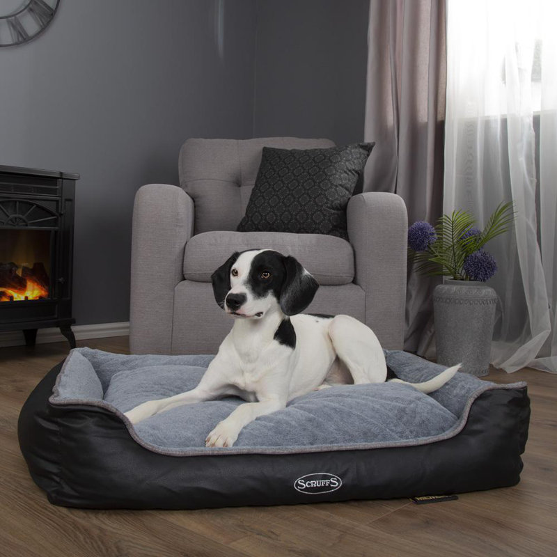 Chateau Orthopedic Polyester Pet Bed, 17cm H x 90cm W x 70cm D, Dove