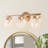 Pranet Iron Glass/Metal Bathroom Vanity Light 3 Light Vanity Light
