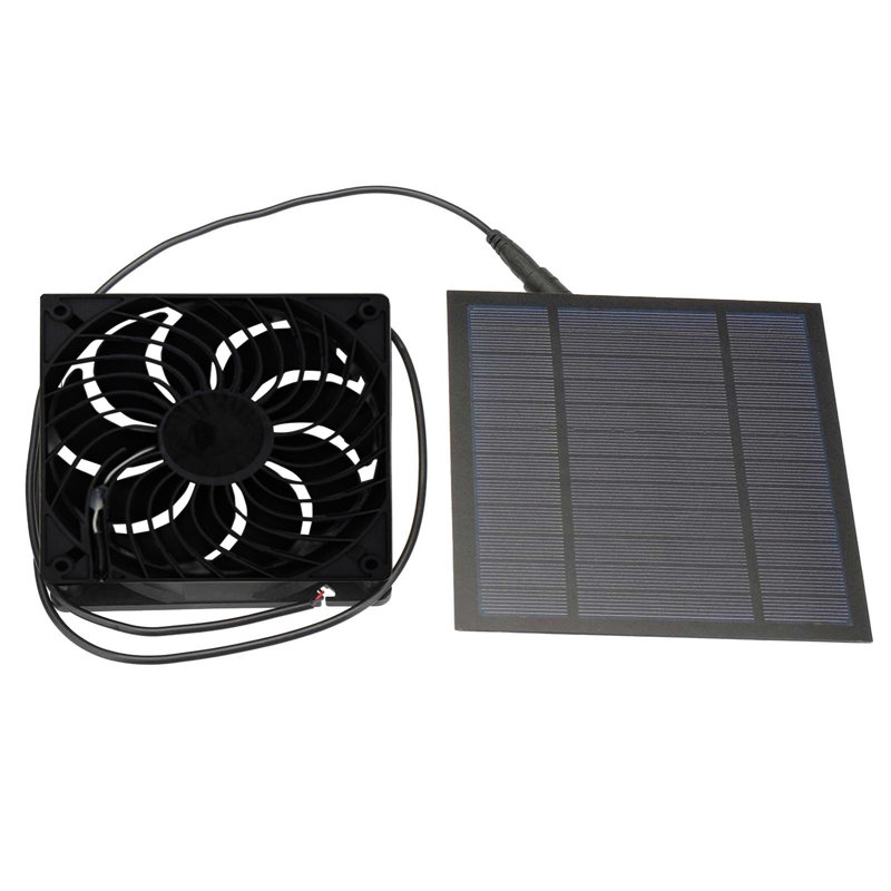Ensemble de ventilateur d'extraction à énergie solaire pour les poulaillers, les serres, les remises, les maisons pour animaux et -