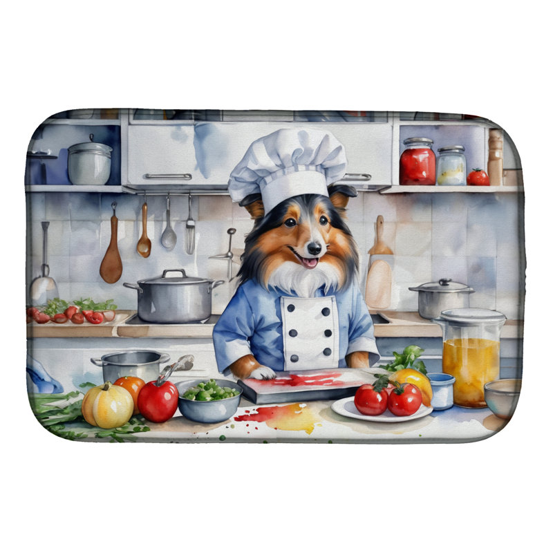Tapis de séchage Sheltie The Chef