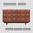 59.06"Simple Retro Brown Solid Wood Six-Drawer Chest