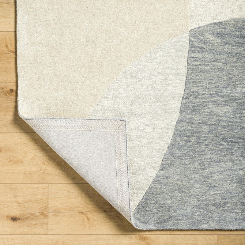 Malaiyah Wool Geometric Indoor Rug, Rectangle 9' x 12'