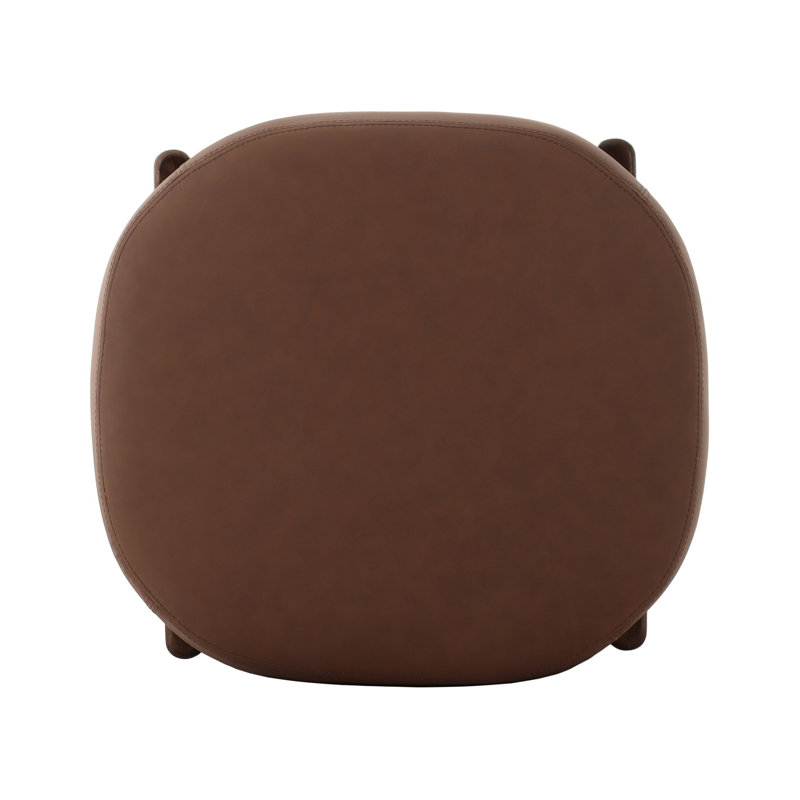 Orlando Accent Stool-Solema Cream, 20.25" H x 22.5" W x 22.5" D